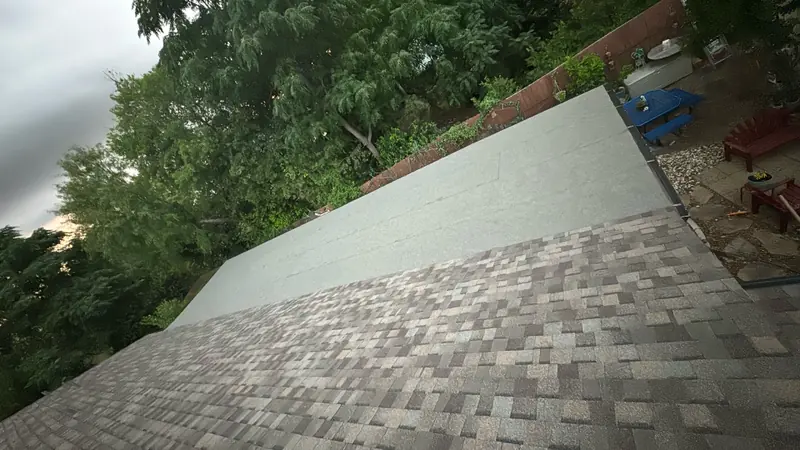 Finished shingle plane on a Central Texas roof replacement