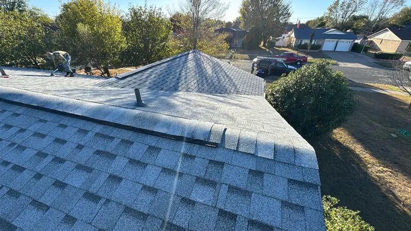 Finished roof replacement on a Central Texas home