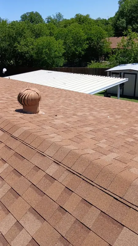 Overview of a completed hail-damage restoration in Central Texas