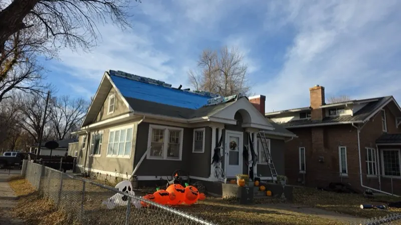 Underlayment installed on a Havre, MT home