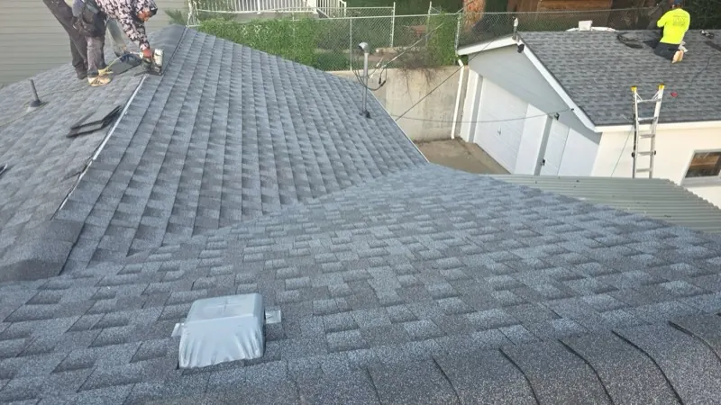 HWT Construction crew installing new shingles in Havre, MT