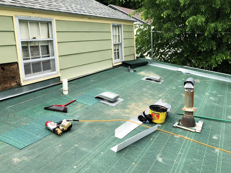 Flat roof project by HWT Construction