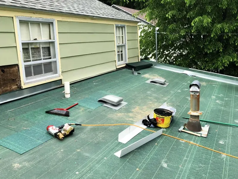 Flat roof project by HWT Construction