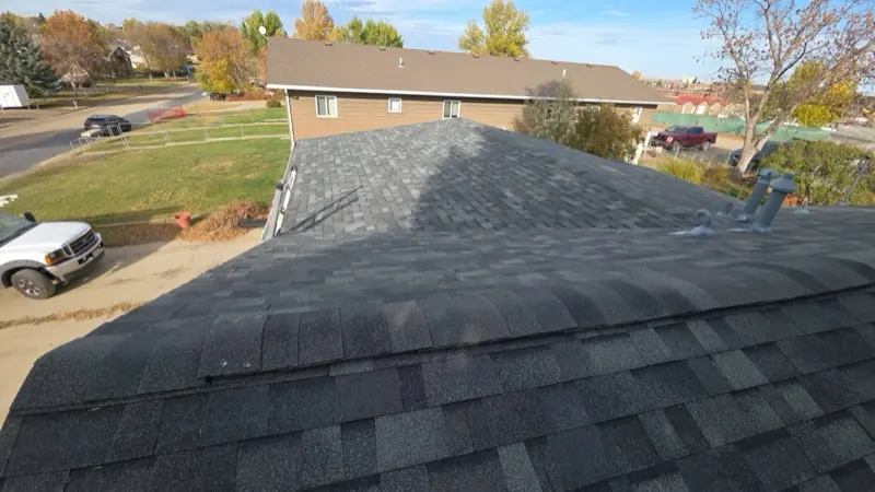 Fully installed roofing system on a Havre, MT home