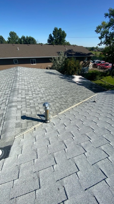 Completed roof system overview in Havre, MT