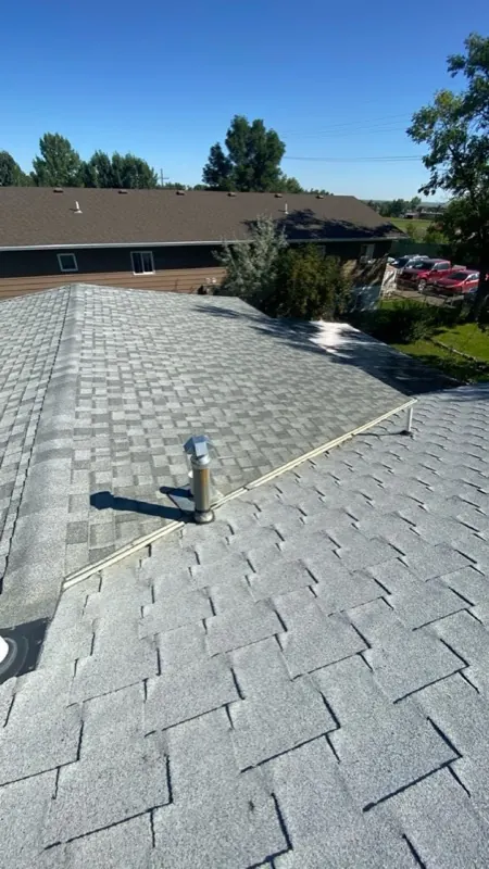 Completed roof system overview in Havre, MT