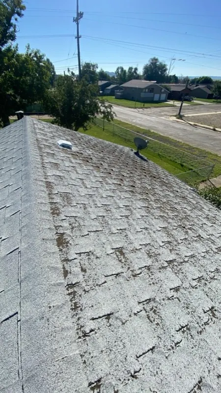 Finished roof aerial view in Havre, MT