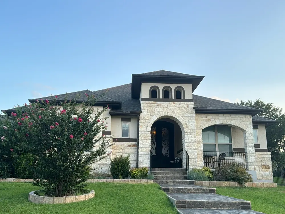 Completed roof replacement on a Central Texas home